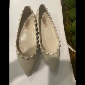 Valentino Rockstud Flats Size 38.5